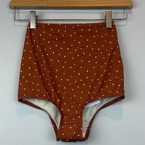 Chic Rust Polka Dot Bikini Bottom